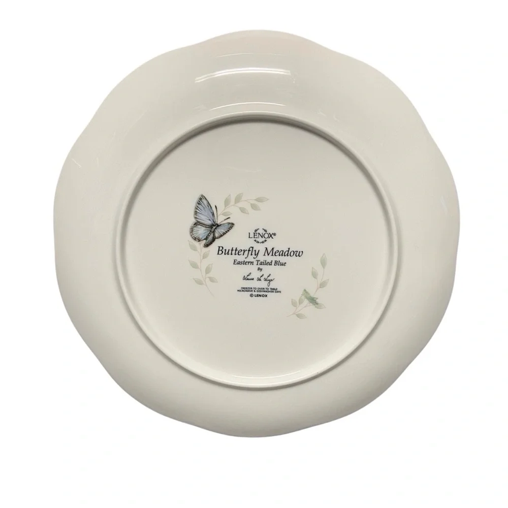 Butterfly Meadow Lenox Eastern Tailed Blue Butterfly Luncheon Plate Made In USA